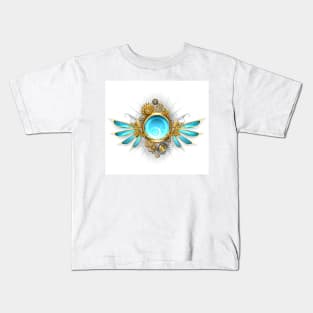 Glass mechanical wings (with shadow) Steampunk wings Kids T-Shirt